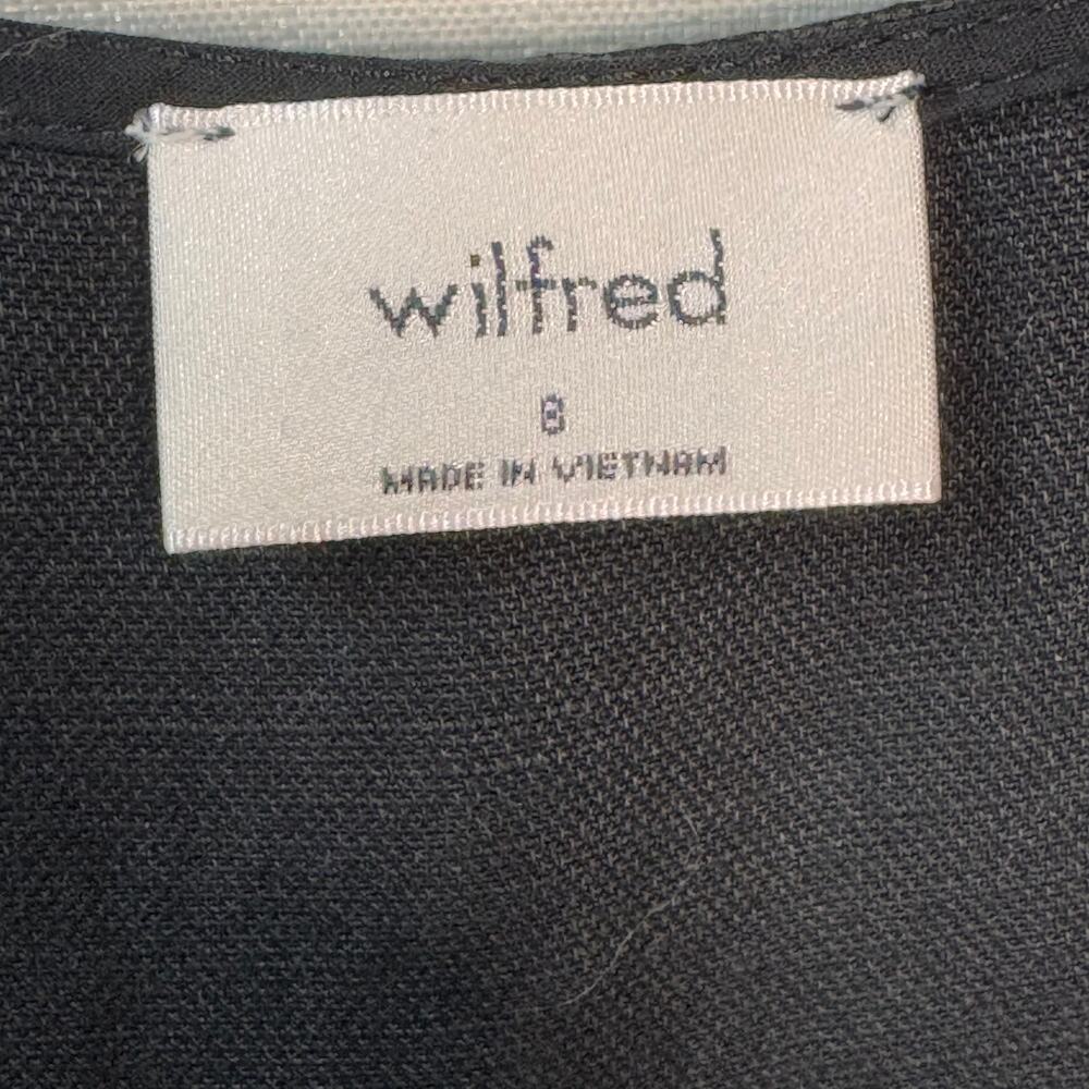 Aritzia Wilfred Brax Linen Jumpsuit Black Size 8 Capsule Minimal Classic Modern - Picture 10 of 16